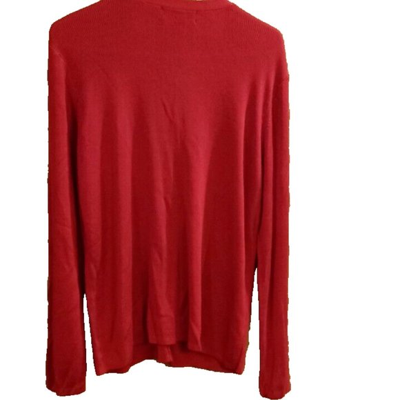 Preston & York Womans Sweater Red long sleeve size large new with tag - Picture 4 of 4